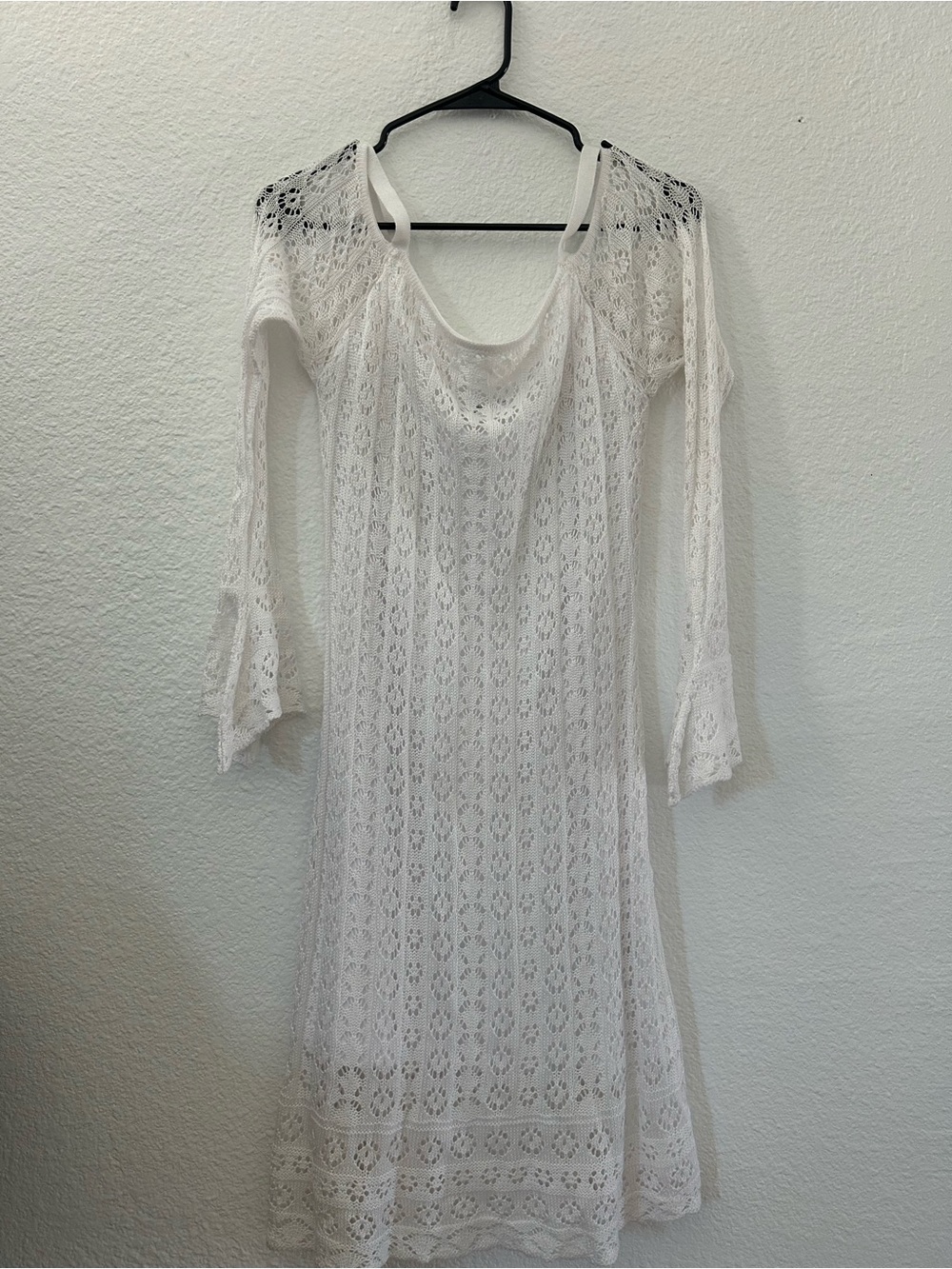 VENUS White Crochet Lace Swim Cover-Up